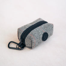 Load image into Gallery viewer, Tweed Poo Bag Holder | Grey Herringbone - Charlie and Millie Co