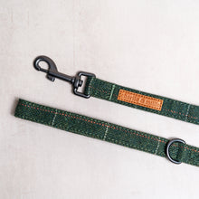 Load image into Gallery viewer, Tweed Dog Lead | Forest Green Herringbone - Charlie and Millie Co