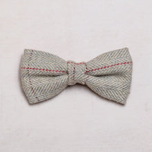 Load image into Gallery viewer, Tweed Bow Tie | Stone Herringbone - Charlie and Millie Co
