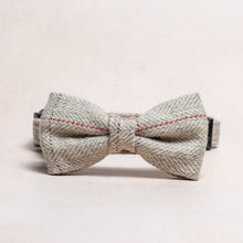 Load image into Gallery viewer, Tweed Bow Tie | Stone Herringbone - Charlie and Millie Co