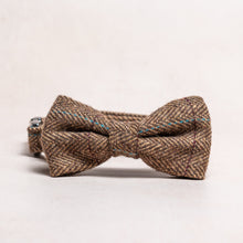 Load image into Gallery viewer, Tweed Bow Tie | Brown Herringbone - Charlie and Millie Co