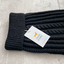 Load image into Gallery viewer, Chunky Knit Dog Jumper | Black - Charlie and Millie Co