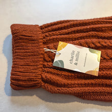 Load image into Gallery viewer, Chunky Knit Dog Jumper | Rust - Charlie and Millie Co