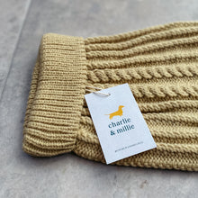 Load image into Gallery viewer, Chunky Knit Dog Jumper | Oatmeal - Charlie and Millie Co