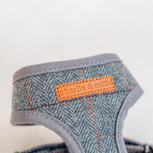 Load image into Gallery viewer, Tweed Dog Harness | Grey Herringbone - Charlie and Millie Co