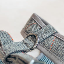 Load image into Gallery viewer, Tweed Dog Harness | Grey Herringbone - Charlie and Millie Co