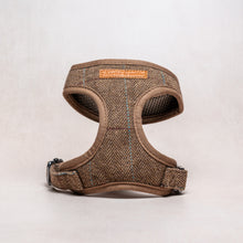 Load image into Gallery viewer, Tweed Dog Harness | Brown Herringbone - Charlie and Millie Co
