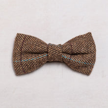 Load image into Gallery viewer, Tweed Bow Tie | Brown Herringbone - Charlie and Millie Co

