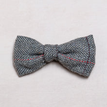 Load image into Gallery viewer, Tweed Bow Tie | Grey Herringbone - Charlie and Millie Co
