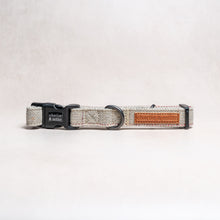 Load image into Gallery viewer, Tweed Dog Collar | Stone Herringbone - Charlie and Millie Co
