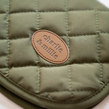 Load image into Gallery viewer, Quilted Waterproof Dog Coat  | Dark Olive - Charlie and Millie Co
