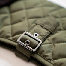 Load image into Gallery viewer, Quilted Waterproof Dog Coat  | Dark Olive - Charlie and Millie Co
