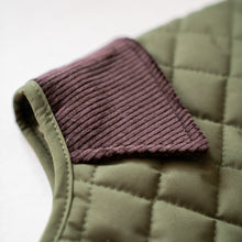 Load image into Gallery viewer, Quilted Waterproof Dog Coat  | Dark Olive - Charlie and Millie Co
