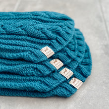 Load image into Gallery viewer, Chunky Knit Dog Jumper | Teal - Charlie and Millie Co
